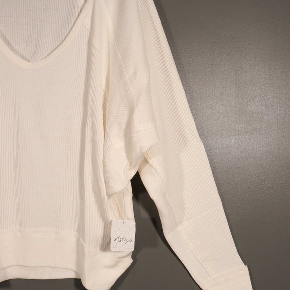 NWT Free People X Revolve Santa Clara Thermal in Alabaster - Picture 4 of 16